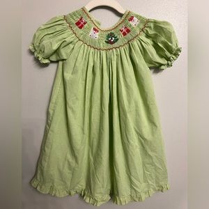 Smocked Christmas Tree Boutique Dress
